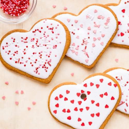 JOB JOL Cookie Cutters 6 PCS, Heart Cookie Cutters, 2'' to 4'', for Valentine's Day - CookCave