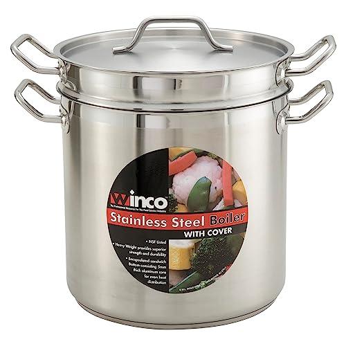 Winware Stainless DoubleBoiler, 12 Quart, stainless steel - CookCave