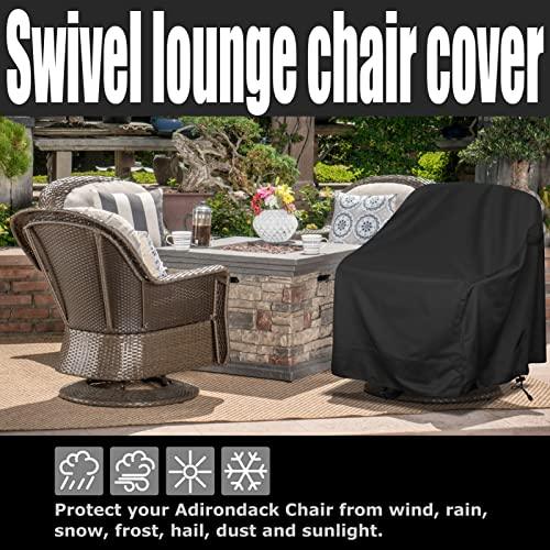 Outdoor Swivel Lounge Chair Cover 4 Pack,Waterproof Heavy Duty Outdoor Chair Covers, (39" W X 37" D X 38" H) Patio Furniture Cover for Swivel Patio Lounge Chair - CookCave