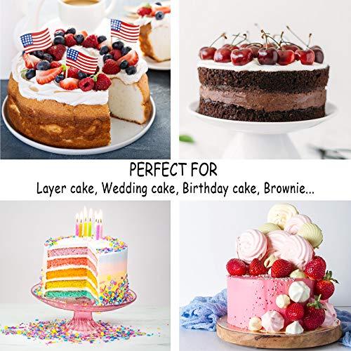 P&P CHEF 8 Inch Cake Pan Set, 3 Pcs Round Baking Pans Stainless Steel Layer Birthday Wedding Cake Pans, Fit Oven/Pots/Pressure Cooker, Non Toxic & Heavy Duty, Dishwasher Safe - CookCave