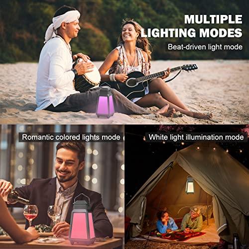 INWA Outdoor Bluetooth Speakers, Wireless Speaker Sync Up to 100 Speakers, IPX5 Waterproof, Beat-Driven Light Show, Night Light, Seamlessly to Phone, TV Box, Projector, Echo Dot, for Patio, Yard, Pool - CookCave