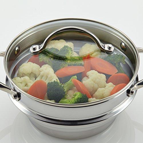 Anolon Classic Stainless Steel Steamer Insert with Lid - CookCave