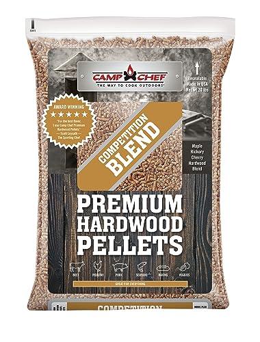 Camp Chef Competition Blend BBQ Pellets, Hardwood Pellets for Grill, Smoke, Bake, Roast, Braise and BBQ, 20 lb. Bag - CookCave