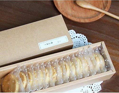 Patty Both 100 PCS Cute Transparent OPP Self Adhesive Cookie Bakery Candy Biscuit Roasting Treat Gift DIY Plastic Bag (Dot) - CookCave