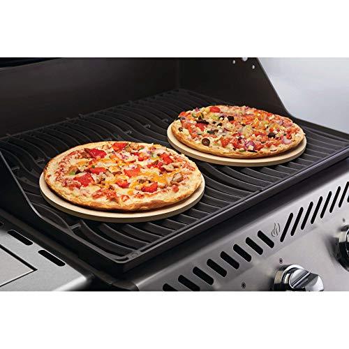 Napoleon Personal Sized Pizza Baking Stone Set - BBQ Grill Accessories, Two 10-inch Personal Pizza Baking Stones, Stone Oven Pizza, Pizzaria Results, Easy To Use, Use In BBQ Grill or Oven - CookCave