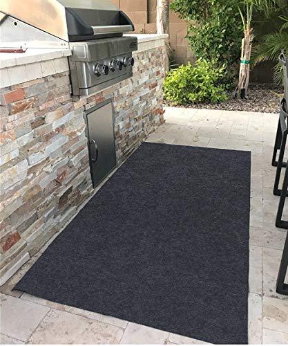 Gas Grill Mat，Premium BBQ Mat and Grill Protective Mat—Protects Decks and Patios from grease splashes,Absorbent material-Contains Grill Splatter，Anti-Slip and Waterproof Backing，Washable (36" x 36") - CookCave