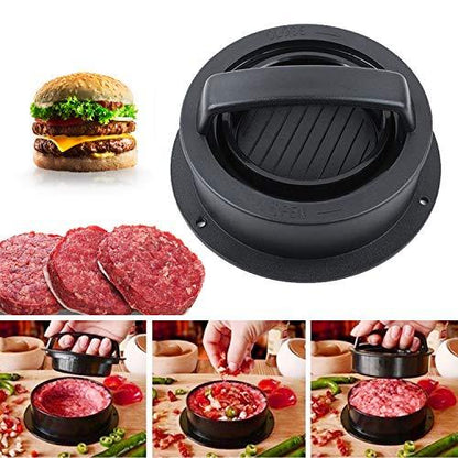 Hamburger Press, Hamburger Press Patty Maker, 3 in 1 Stuffed Burger Press Patty Maker, Patty Press for Stuffed Burgers, Sliders, Beef Burger, Non Stick Kitchen Barbecue Tool Grilling Accessories - CookCave