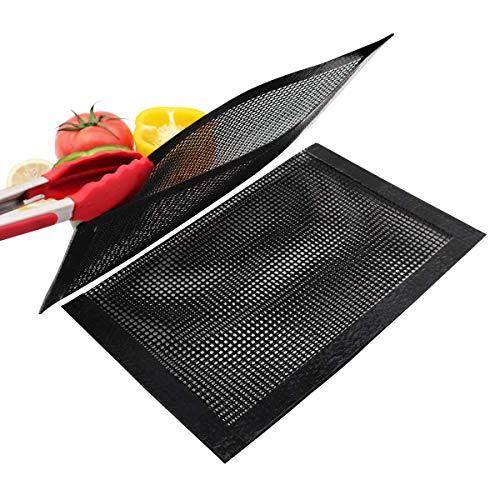 Bluedrop Non Stick Mesh Bag For Grill PTFE Toaster Oven Bags Barbecue Pockets Sheets Pack of 2 - CookCave