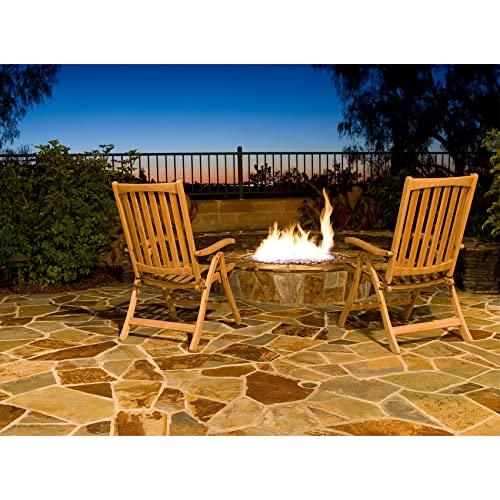 Stanbroil LP Propane Gas Fire Pit Burner Ring Installation Kit, Black Steel, 24-inch - CookCave