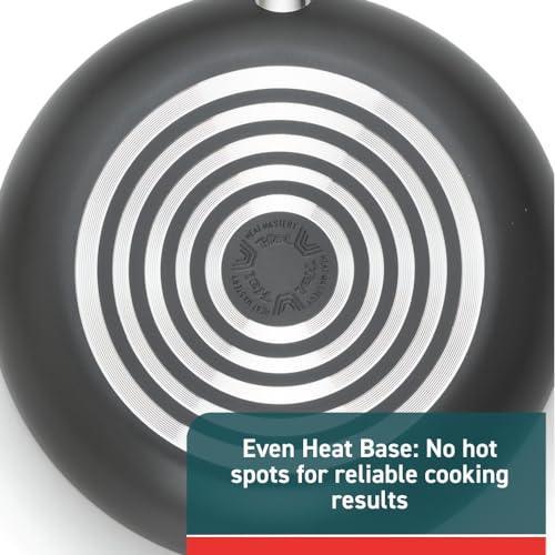 T-fal Initiatives Nonstick Sauce Pan 3 Quart Oven Safe 350F Cookware, Pots and Pans, Dishwasher Safe Black, Small - CookCave