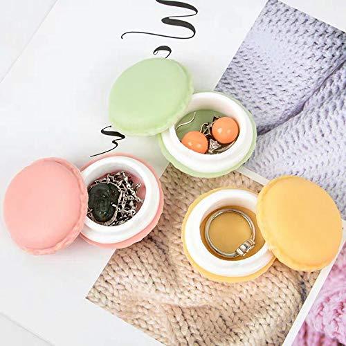 Rocutus 16 Pieces Macaron Case,Candy Color Mini Macaron Box, Macaron Jewelry Box, Macaron Cute Pill Box, Macaron Jewelry Storage Box, Cute Pill Organizer Case - CookCave