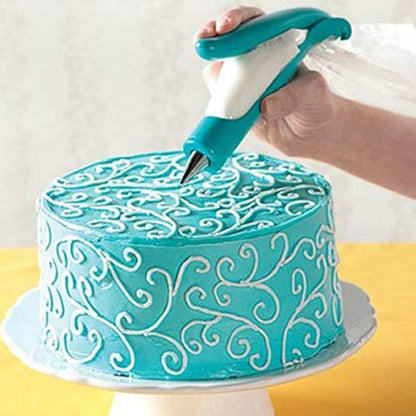 Cake Decorating Pen Tool Kit Pastry Bag DIY Cake Deco Tools Kit Pastry Icing Pen Piping Kit Bags(Blue) - CookCave