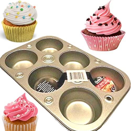 Cooking Concepts Toaster Oven 6-cup Size Metal Muffin / Cupcake Pan, 1 lb - CookCave