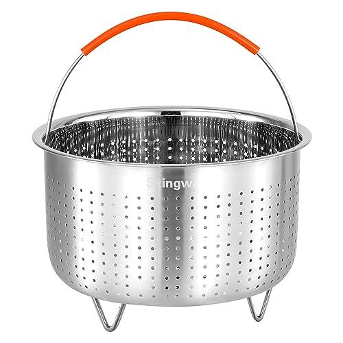 Steamer Basket for Instant Pot, Vegetable Steamer Basket Stainless Steel Steamer Basket Insert for Pots (6qt) - CookCave