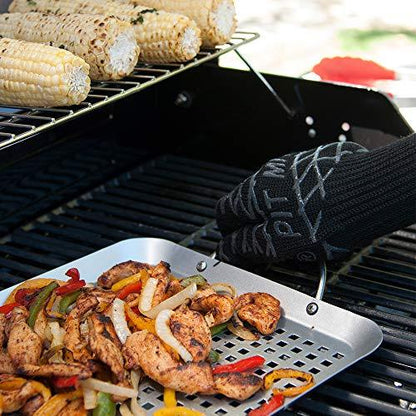 Charcoal Companion Ultimate Barbecue Pit Mitt Glove - For Grill or Oven - Measures 13" Long - CC5102. - CookCave