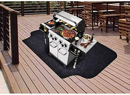 Under The Grill Protective Deck and Patio Mat, 36 x 48 inches, Use This Absorbent Grill Pad Floor Mat for Your BBQ Grilling Gear Gas Electric Grill Without Grease Splatter and Other Messes - CookCave