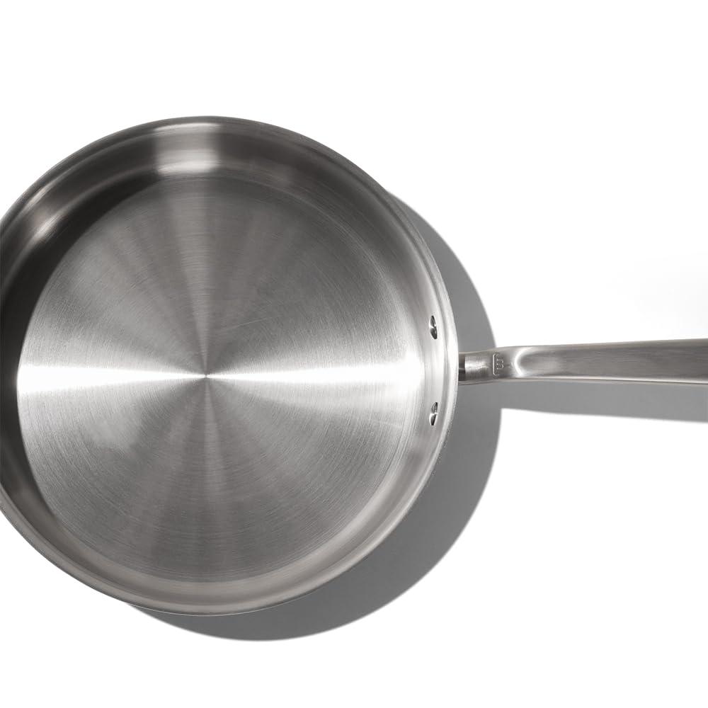 Made In Cookware - 3.5 Quart Stainless Steel Saute Pan - 5 Ply Stainless Clad - Professional Cookware - Induction Compatible Italy - CookCave