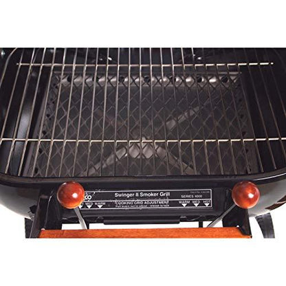 Americana The Swinger with an adjustable six-position cooking grid in red - CookCave