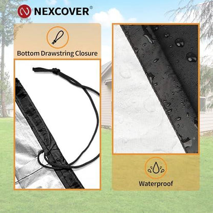 NEXCOVER Grill Cover, BBQ Cover 55 inch,Waterproof BBQ Grill Cover,Fade Resistant Gas Grill Cover, Barbecue Grill Covers, Fits Grill of Weber, Brinkmann, Nexgrill, Black Grill Cover for Outdoor Grill. - CookCave