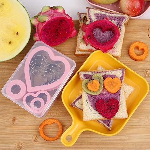 BakingWorld Heart Cookie Cutter Set,9 Piece Heart Shapes Stainless Steel Cookie Cutters Mold for Cakes Biscuits and Sandwiches,0.98"/1.45"/1.57"/1.96"/2.04"/2.32"/2.75"/3.18"/3.74" Assorted Sizes - CookCave