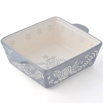 Wisenvoy Baking Dish 8x8 Baking Pan Brownie Pan Casserole Dish Hand-Painted Casserole Dishes For Oven Lasagna Pan - CookCave