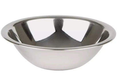 SET OF 6-6 1/2 Inch Wide Stainless Steel Flat Rim Flat Base Mixing Bowl - CookCave