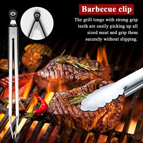 Grill Accessories Kit 4 Piece, Kyraton Griddle Accessories Tools Set, Stainless Steel with Bakelite Handle Heat Resistant and No Melt, Great for Outdoor BBQ, Camping, Teppanyaki - CookCave