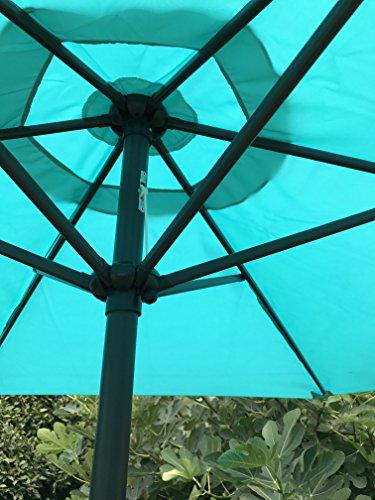 BELLRINO Replacement * Peacock Blue * Umbrella Canopy for 9 ft 6 Ribs (Canopy Only) (Peacock BLUE-96) - CookCave