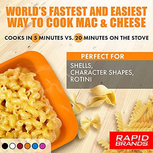 Rapid Mac Cooker | Microwave Macaroni & Cheese in 5 Minutes | Perfect for Dorm, Small Kitchen or Office | Dishwasher-Safe, Microwaveable, BPA-Free (Blue, 1-Pack)… - CookCave