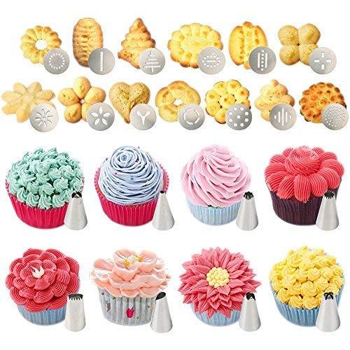 Stainless Steel Cookie Press/Icing Decorating Gun Sets for Biscuit/Cake Decoration - CookCave