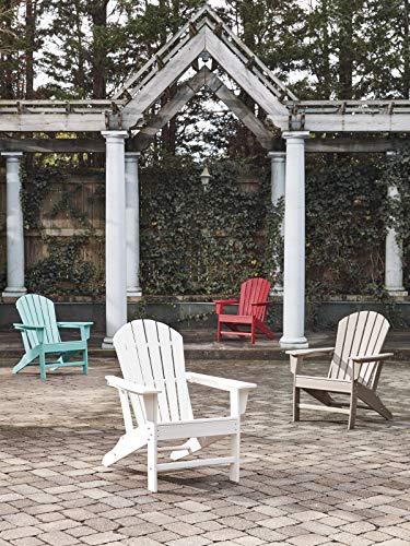 Signature Design by Ashley Sundown Treasure Outdoor Patio HDPE Adirondack Chair, Light Brown - CookCave