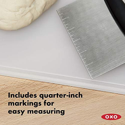 OXO Good Grips Stainless Steel Scraper & Chopper,Silver/Black - CookCave