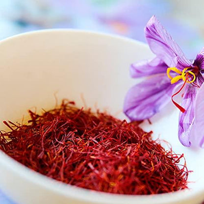 Golden Saffron, Premium Spanish Saffron Threads, Pure Red Spanish Saffron Spice Threads, For Culinary Use Such as Tea, Paella Rice, Risotto, Tachin, Basmati, Rice (2 Grams) - CookCave