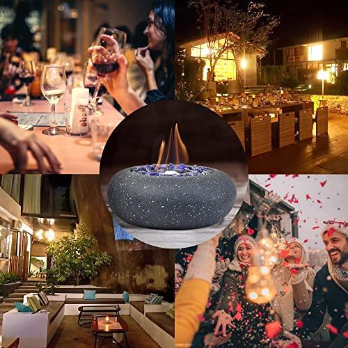 11-inch Portable fire Pit, Tabletop Fireplace fire Bowl Use Iso-Propyl Alcohol as Fuel. Clean-Burning Bio Ethanol Ventless Fireplace for Indoor Outdoor Patio Parties Events - CookCave