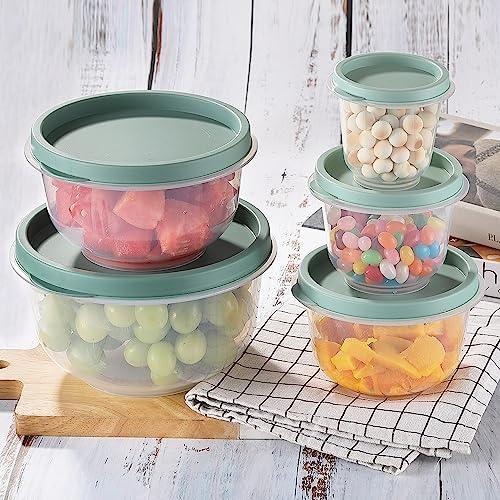 COKUMA 10PCS Bowl Set, Prep Bowls with Lids (5 Bowls and 5 Lids), Reusable, Microwaveable, Durable, BPA-Free, Freezer and Dishwasher Safe Meal Prep Food Storage Containers - CookCave