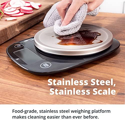 Food Weight Scale with Bowl, Super Accurate, Single Sensor, Digital Kitchen Scale, Master Food Prep with a Custom-Built Bowl That Fits on Top, Designed in St. Louis - CookCave