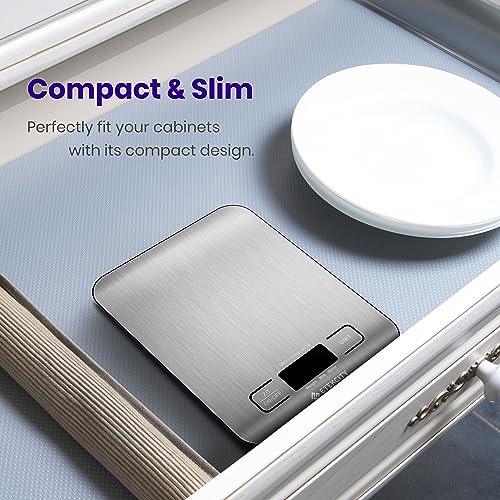Etekcity Food Scale, Digital Kitchen Scale, 304 Stainless Steel, Weight in Grams and Ounces for Baking, Cooking, and Meal Prep, LCD Display, Medium - CookCave