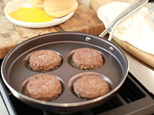 TECHEF - Eggcelente Pan, Swedish Pancake Pan, Plett Pan, Multi Egg Pan, 4-Cup Egg Frying Pan, Nonstick Egg Cooker Pan, Dishwasher Safe, Oven Safe, Stay Cool Handle, (Made in Korea) (Purple) - CookCave