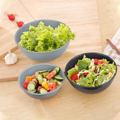 XTKS Plastic Mixing Bowls with Lids Set,12 Piece Mixing Bowl Set, Nesting Bowls,Kitchen Prep Bowls,Ideal for Salad,Cooking, Baking, Food Prep & Storage,BPA free,Microwave & Freezer Safe - CookCave