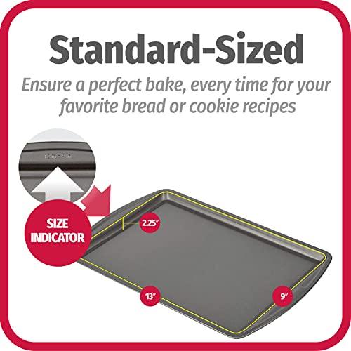 Goodcook Baking Sheet, 13 Inch x 9 Inch, Dark gray - 3 Piece - CookCave