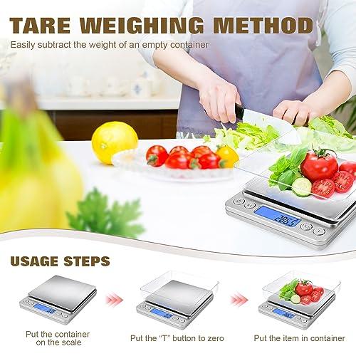 OGWAI Rechargeable Food Scale With Grams and Oz, Multifunction Kitchen Scale for Food - Small Kitchen Appliances - CookCave