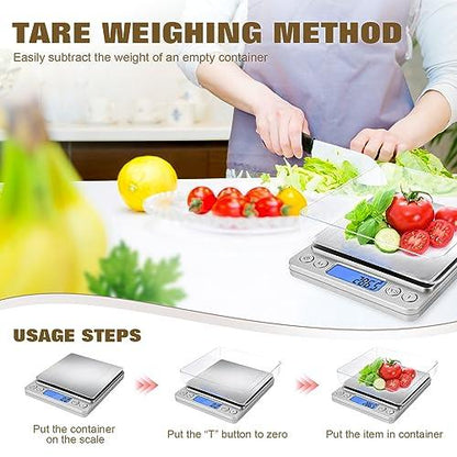 OGWAI Rechargeable Food Scale With Grams and Oz, Multifunction Kitchen Scale for Food - Small Kitchen Appliances - CookCave