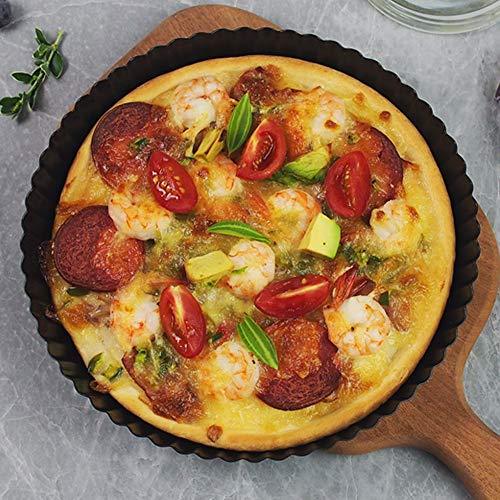 Gutsdoor Tart Pan 12 Inch with Removable Bottom Quiche Pan Nonstick Round Pie Pans for Baking Kitchen - CookCave