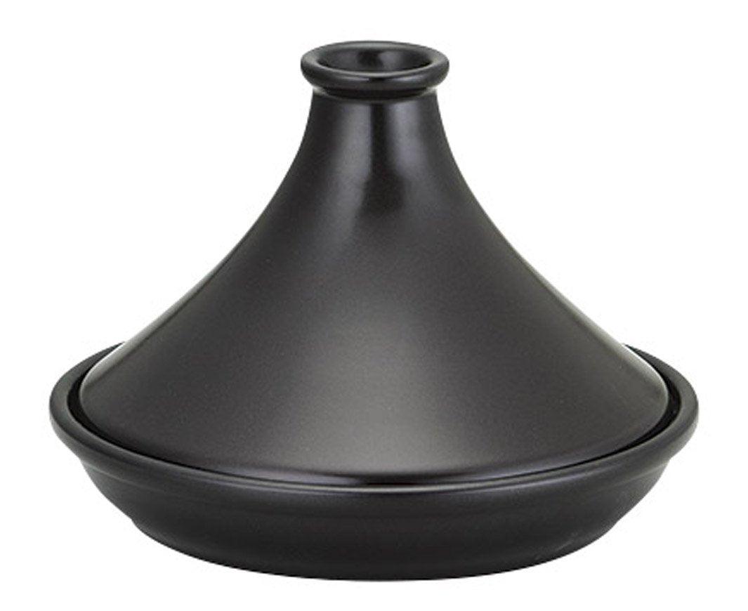 Koyo Pottery 19931025 Tagine Pot, 7.1 inches (18 cm), Black - CookCave