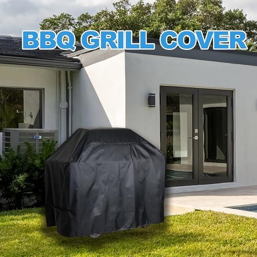 Rinling Grill Cover, Waterproof BBQ Grill Cover UV Resistant Gas Grill Cover for Outdoor Grill (75 Inch) - CookCave