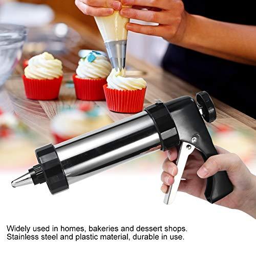 Fdit Foodgrade Baking Accessory Cookies Press Kit, Black Pastry Decorating Nozzle, Biscuits Maker Durable Cake Decorating for Bakeries and Dessert Shops Home - CookCave