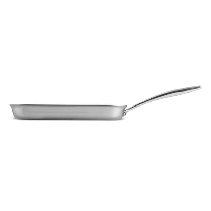 Tramontina Grill Pan Stainless Steel Tri-Ply Clad 11-Inch, 80116/072DS - CookCave