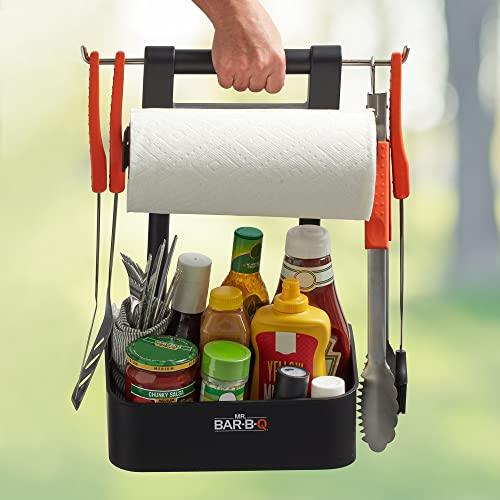 Mr. Bar-B-Q Collapsible Grilling Caddy, Store All Your BBQ Accessories in One Place, Perfect for Outdoor Cooking, Boating, Camping & RVs - CookCave