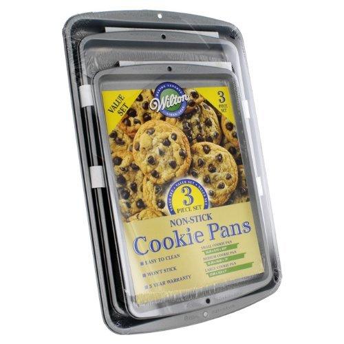 Wilton Non-Stick Cookie Pans, 3 Piece Value Set - CookCave