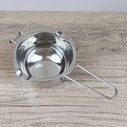 EIKS Boiler Pot Melting Bowl with SUS304 Stainless Steel for Melting Chocolate Candy Cheese Butter and Candle Wax Making, Capacity 400ML/13oz - CookCave